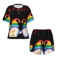 thumbnail image 4 of Lsque Lgbt Gnome Women's Short-Sleeved Pajama Set - 2 Piece Soft and Lightweight Sleepwear Set-Large, 4 of 9