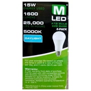 4 Maxlite Dimmable LED Daylight Light Bulb 15-Watt 100 Watt replacement 5000k