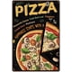 thumbnail image 1 of Letrero de metal para pizza, letreros de hojalata de comida rápida, letreros de hojalata vintage, arte de pared vintage, decoración retro divertida, 1 of 9