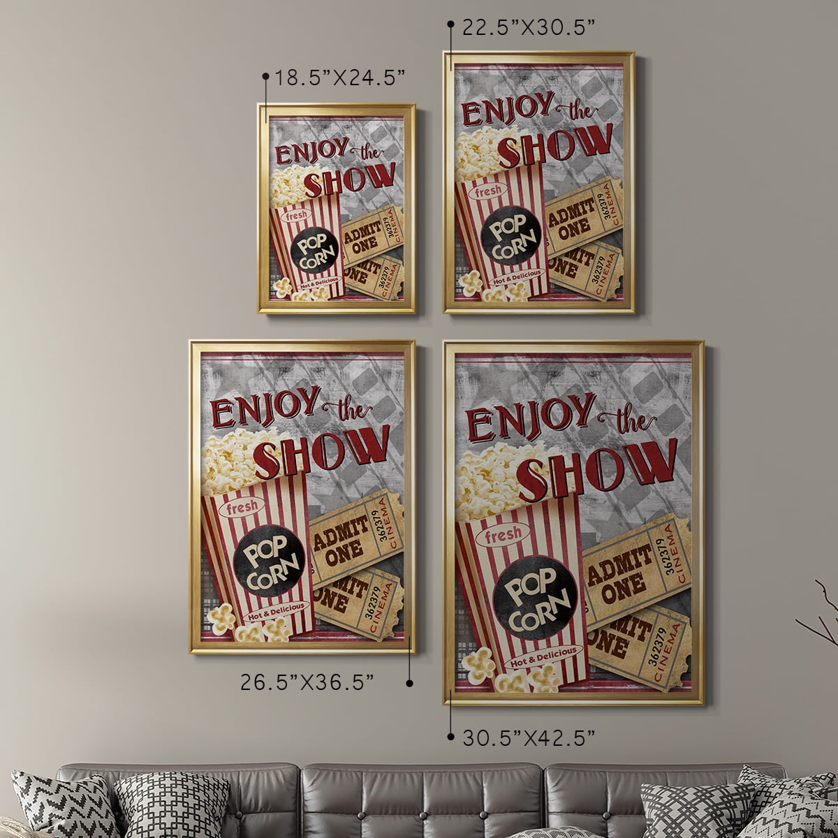 Movie Night I Premium Framed Print - Ready to Hang