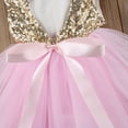 thumbnail image 5 of Bagilaanoe Toddler Baby Girl Party Dress Sequin Ruffle Sleeveless A-line Princess Dresses 12M 18M 24M 3T 4T 5T Kid Patchwork Tulle Skirt Formal Gown Dresses, 5 of 7