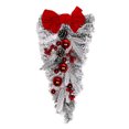 thumbnail image 5 of Artificial Christmas Wreath Red White Color Fashion 2025 Xmas Decorations Home Garden Front Door Hanging Garland Signs, 5 of 5