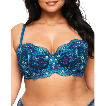 Adore Me Nicholette Contour Balconette Women's Bra Plus and Regular Sizes