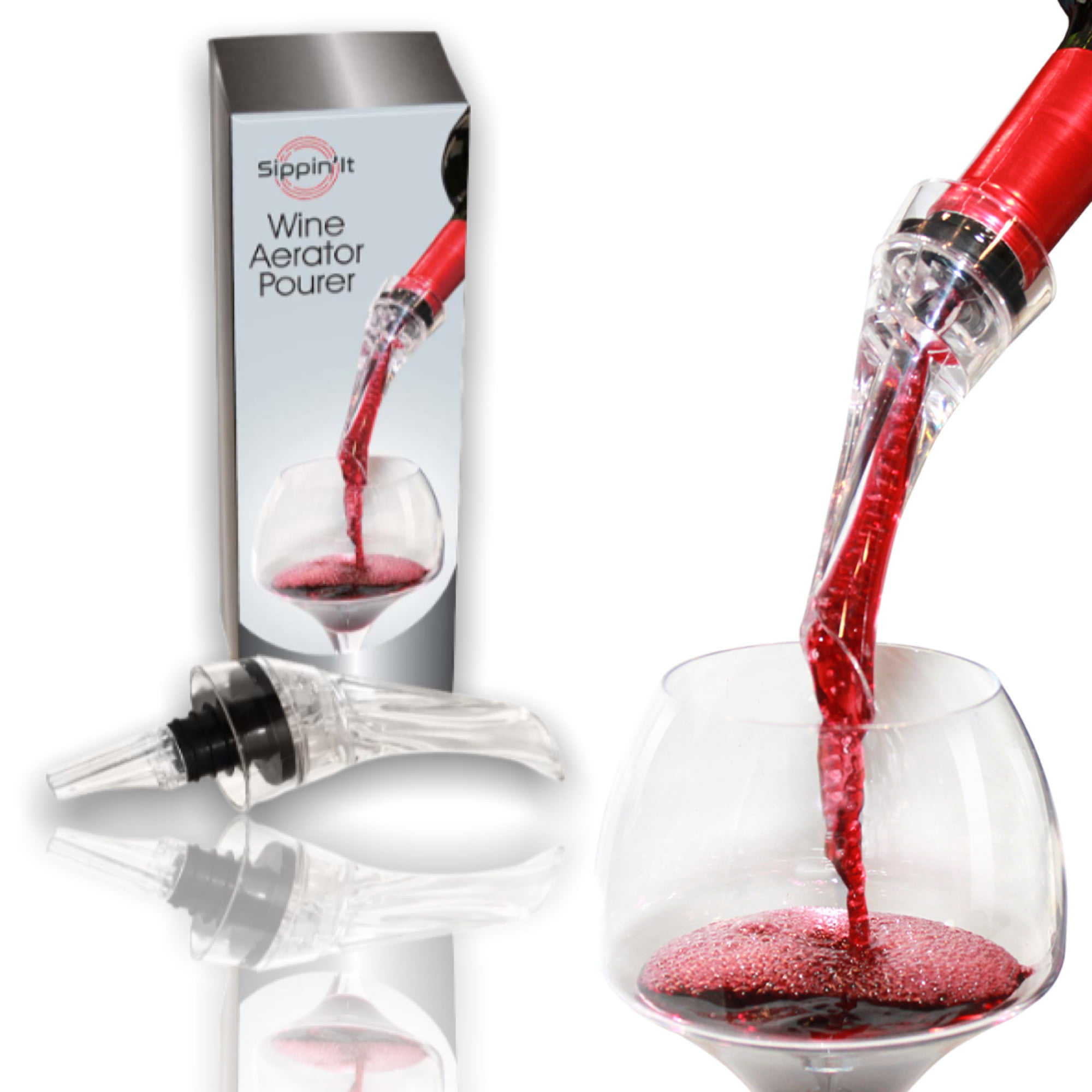 Superior Quality Wine Aerator Pour Spout Bottle Stopper Decanter Pourer Aerating 