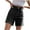 Black, variant on Jean Shorts for Women High Waisted Trendy Stretchy Crossover Waist Denim Shorts Casual Summer Pockets Dark Gray L