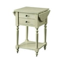 thumbnail image 2 of Furniture of America Kist French Country 25-inch Solid Wood 1-Shelf Side Table by  Antique White, 2 of 5
