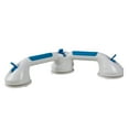 thumbnail image 1 of PCP Multi-Positional 180° Suction Grip Bathtub & Shower Handle with Color Lock Indicators, White, Blue/White, 1 of 18