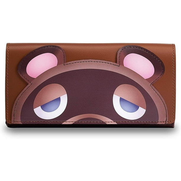 Leather Carrying Case For Nintendo Switch Portable Ultra Slim Clutch With Game Card Holders For Animal Crossing Fans Brown Bear Walmart Com Walmart Com