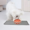 thumbnail image 3 of Melamine pet bowl cat supplies cat food tray cat bowl neck guard dog bowl - classic orange, 3 of 5