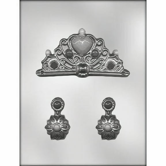 Crown & Earrings Chocolate Mold