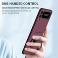 thumbnail image 7 of SaniMore for Samsung Galaxy Z Flip 4 6.7" 2022 Case with Magnetic Car Mount 360°Rotating Kickstand Anti-scratch Anti-shock Drop Resistant Slim Folding Case For Samsung Galaxy Z Flip 4, Winered, 7 of 7