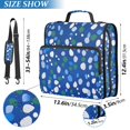 thumbnail image 2 of FORMRS Zipper Binder with Shoulder Strap 1.5-inch Ring 500 Sheet Capacity File Bag, Green Dots, 2 of 5