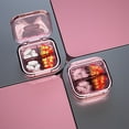 thumbnail image 5 of Transparent Portable Compartment Storage Box, Sealed Mini Small Box, 4-Grid Vitamin Pill Organizer, Dishwasher-Safe Storage Case, Pocket-Sized Travel Organizer, 5 of 6