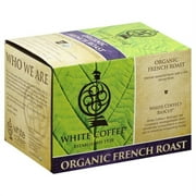 White Coffee Organic French Roast Single Serve Coffee, 0.35 oz, 10 count