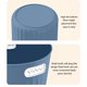 thumbnail image 5 of Cubo de basura de plástico para cocina y baño | Cubo de basura sin tapa con anillo de presión | Contenedor de basura doméstico, 5 of 7