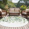 thumbnail image 5 of Round Area Rug 5ft,Spring Summer Succulent Eucalyptus Leaves Washable Carpet Non-Slip Runner Accent Rugs Indoor Floor Mat for Bedroom Living Room Decor,Sage Green White, 5 of 9