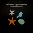 thumbnail image 2 of 4 Pieces Scrapbooking Die Reusable Washable Replacement Cute Lightweight Durable Animal Shape Manual Developmental Crafts Decoration Dies Tool, 2 of 9