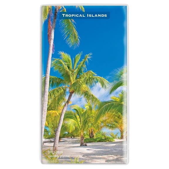 Tropical Islands | 2027-2028 3.5x6.5" Two Year Pocket Planner | BrownTrout