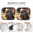 thumbnail image 6 of Balery 2 Piece Cute Big-Eared Mouse Car Windshield Sun Shade|Foldable Front Windshield Shade for Car Front Window for Most Sedans SUV Truck-Large, 6 of 7