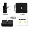 thumbnail image 3 of 2 Set 7 Wall Clock Mechanism Kit, 12mm  Clock Movement Mechanism for DIY Clock Repair Parts Replacement, 3 of 7