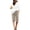 Khaki-shorts for women, variant on YanHoo Womens Plus Size Cotton Linen Shorts Elastic Waisted Drawstring Loose Bermuda Shorts Casual Work Business Short Pants with Pockets