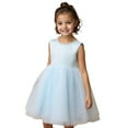 thumbnail image 2 of HUANBAI Girls' Dress Backless Design With Bowknot Style For And Parties Elegant And Comfortable Party Mini Dress 130, 2 of 7