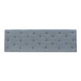 thumbnail image 6 of Linon Kacie 62" Wide Button Tufted Bench, Distressed Gray with Washed Blue Linen, 6 of 7