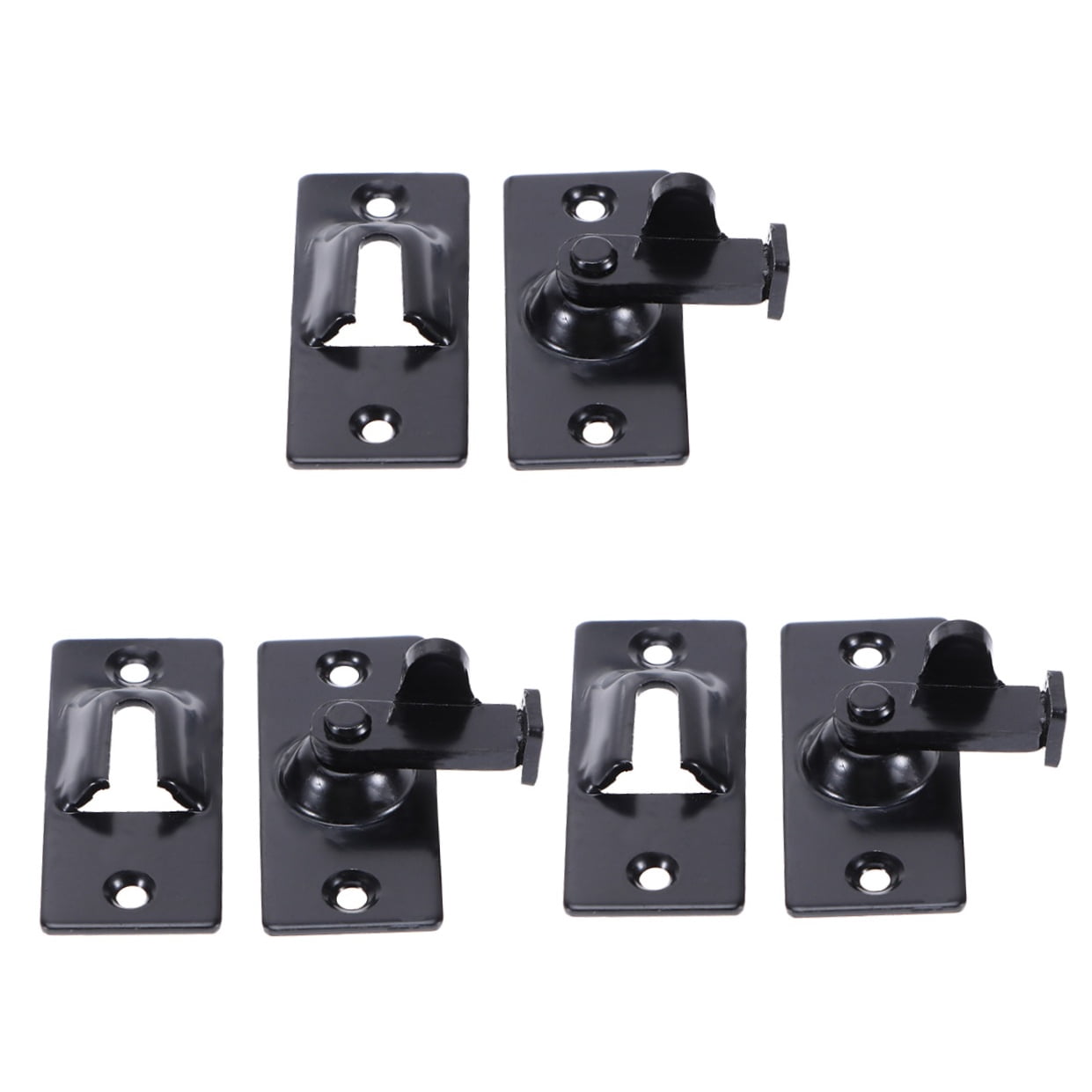 TAILTOSS Safety Door Lock 90 Degree Design Durable Black Latch for Home Security