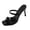 Black, variant on Lenago Women's Strappy High Heel Mules Open Toe Slingback Sandals with Ankle Strap Thin Stiletto Heel Slip-On Pumps Elegant Party Dress Shoes Wine 9.5