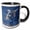 Black/White, variant on 3drose, Usa, Texas. South Padre Island, Egret Chasing Fish in Tidal Flats, 11oz Magic Transforming Mug