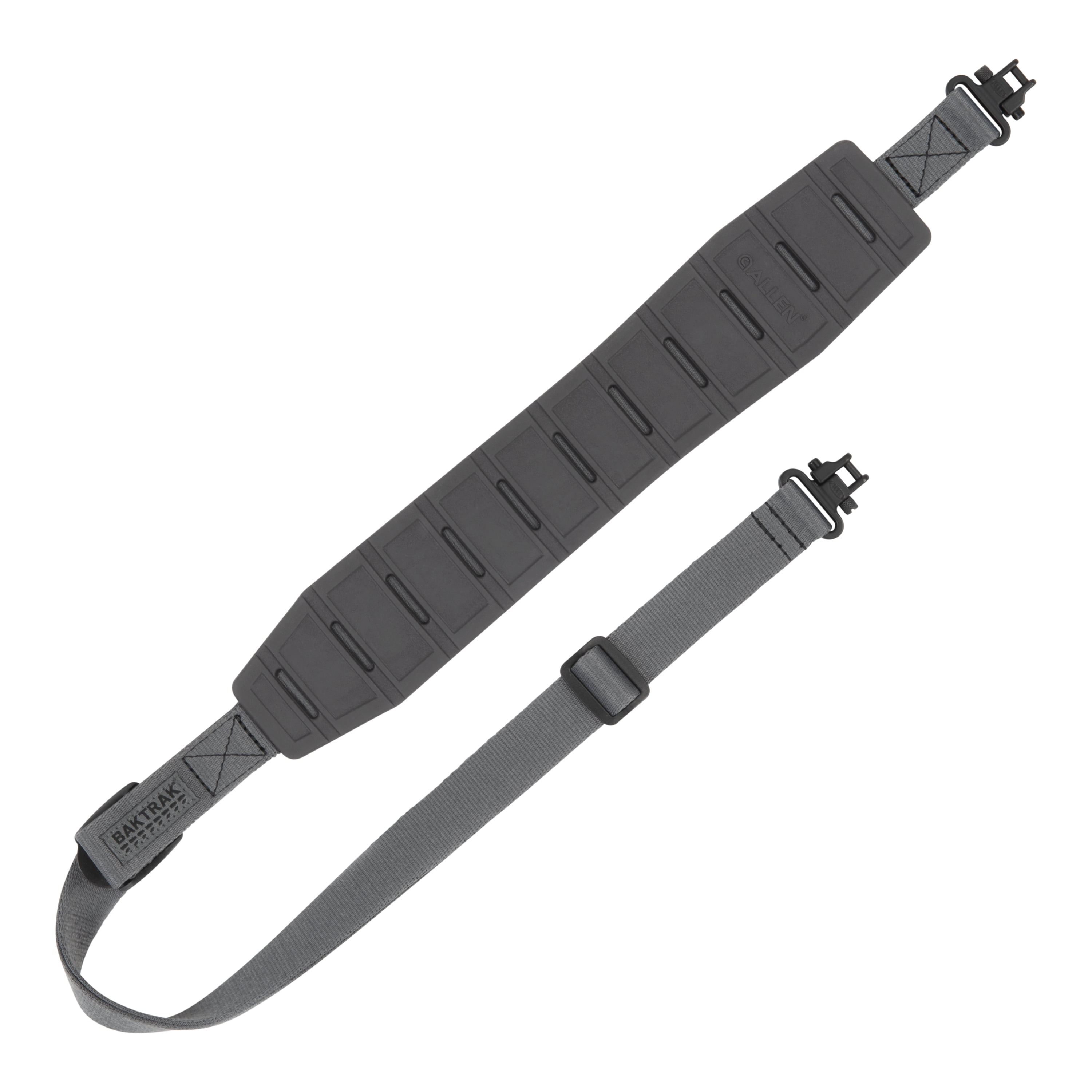 Allen Company Traction Molded Rubber Gun Sling, Adjusts 30 In to 40.5 In, Midnight Gray