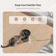 thumbnail image 6 of Automatic Cat Feeder and Water Fountain, Timed Pet Dry Food Dispenser, Programmable Portion Control, 1-6 Meals Per Day, Cat Fountains for Drinking with Filter, Small Pets (3L Combo), 6 of 9