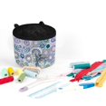 thumbnail image 3 of HELLHERO Hummingbird Floral Sewing Machine Mat Sewing Accessories Removable Storage Bag Storage Pockets for Home Indoor, 3 of 5