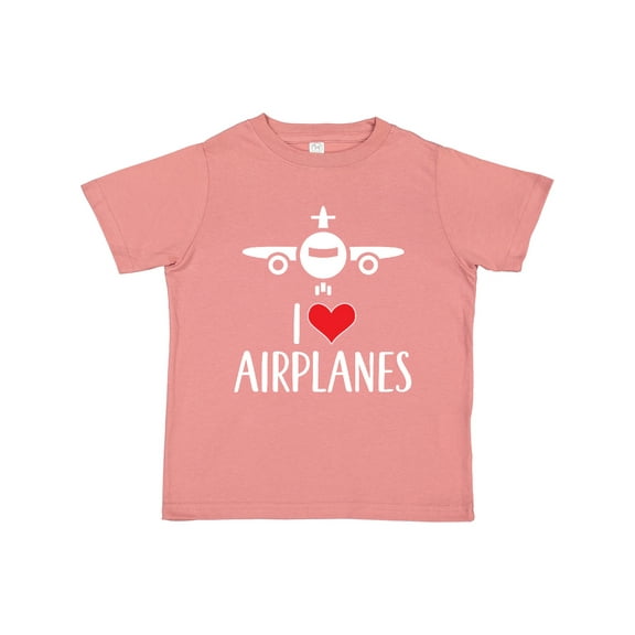 Inktastic Plane I Love Airplanes Boys or Girls Toddler T-Shirt