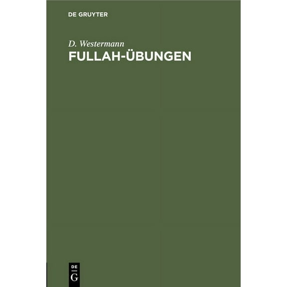 Fullah-Übungen (Hardcover)