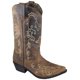 thumbnail image 1 of Bota de vaquero de cuero envejecido encerado marrón Jolene de 11 "para mujer - Talla EE. UU.: 9 Smoky Mountain Boots 6054-9M, 1 of 1