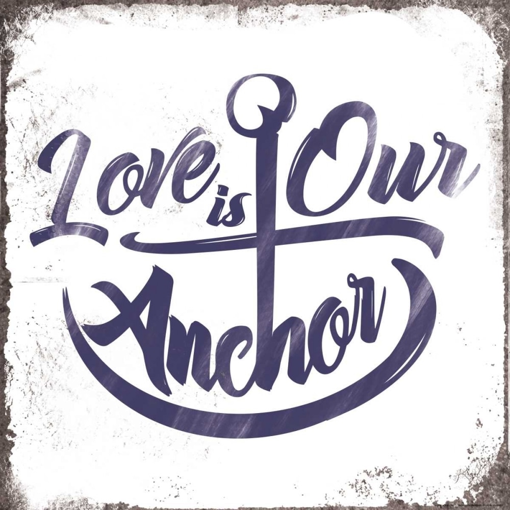 Love Anchor Poster Print by JJ Brando