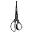 thumbnail image 1 of Fiskars - Tijeras de titanio antiadherentes de agarre cómodo de 8 pulgadas, cuchillas de acero inoxidable para tareas de corte diario, hogar, oficina, artes y manualidades, color gris, 1 of 8