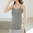 thumbnail image 3 of Kaemgyyd Summer Tops for Women Soft Cozy Sleeveless Pajama Tee Sleepwear Solid Spaghetti Strap Scoop Neck Basic Cami Undershirt, 3 of 3