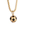 thumbnail image 4 of Collar de fútbol de moda personalizado para celebrar la Copa Europea con cadena ajustable, 4 of 4