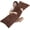 Coffee, variant on Full Body Pillow with Fluffy Stripe Faux Fur Removable Cover, Long Bed Pillow Adult 20x54 Inches for Side Sleeper and Pregnancy, White.