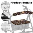 thumbnail image 5 of COEQINE Rooster Rollator Walker Seat and Backrest Rollbar Covers Set Flower Soft Rollator Seat Padded Cover Medical Rollator Seat Cushion Back Bar Cover Set for Men, 5 of 7