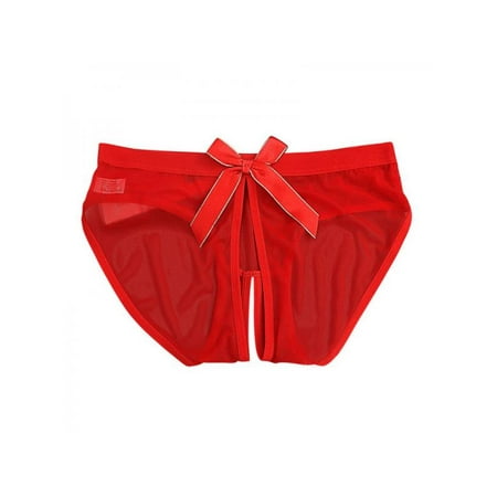 

Big Clearance/Ropalia Sexy Women Low Waist Lace See-Through Expose Underwear Briefs