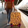 thumbnail image 3 of Stretch Luggage Cover XL(29-32in)– Elastic Travel Suitcase Protector with Handle Openings & Bottom Closure, Washable Polyester Spandex Suitcases Cover, Leopard Animal Print, 3 of 5
