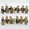 thumbnail image 1 of Set de 12 Figuras de Soldados de Fuerzas Especiales – Mini Figuras de Bloques de Construcción de 12.12 cm con Accesorios y Armas, Juguetes para Decorar Pasteles y Regalos para Niños y Coleccionistas, 1 of 5
