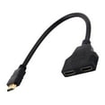 thumbnail image 4 of Cable adaptador divisor de 1 a 2 vías con interfaz multimedia de alta definición 1080P macho a interfaz multimedia de alta definición dual hembra para TV HD, 4 of 15