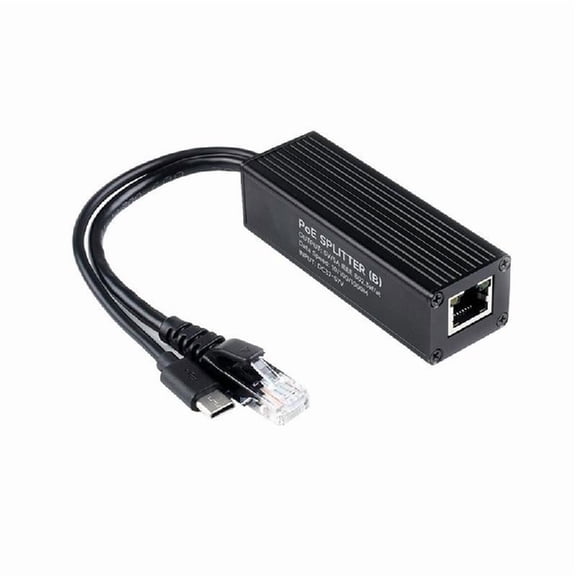 Gigabit PoE Ethernet Splitter, 5V 5A Output Power Adapter, IEEE802.3af