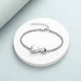 thumbnail image 4 of Ininfity Heart Urn Bracelet for Women Men Adjustable Ashes Bracelet Cremation Jewelry Human Pet Ashes Memorial Keepsake Link Bracelet, 4 of 7