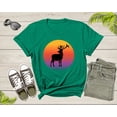 thumbnail image 6 of Xmas Deer Reindeer Elk Wild Animal Silhouette at Sunset T-Shirt Cool Christmas Lover Gift T Shirt for Men Women Boys Girls Teens Tshirt, 6 of 8
