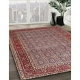 thumbnail image 3 of Ahgly Company Machine Washable Indoor Square Traditional Brown Red Area Rugs, 6' Square, 3 of 7